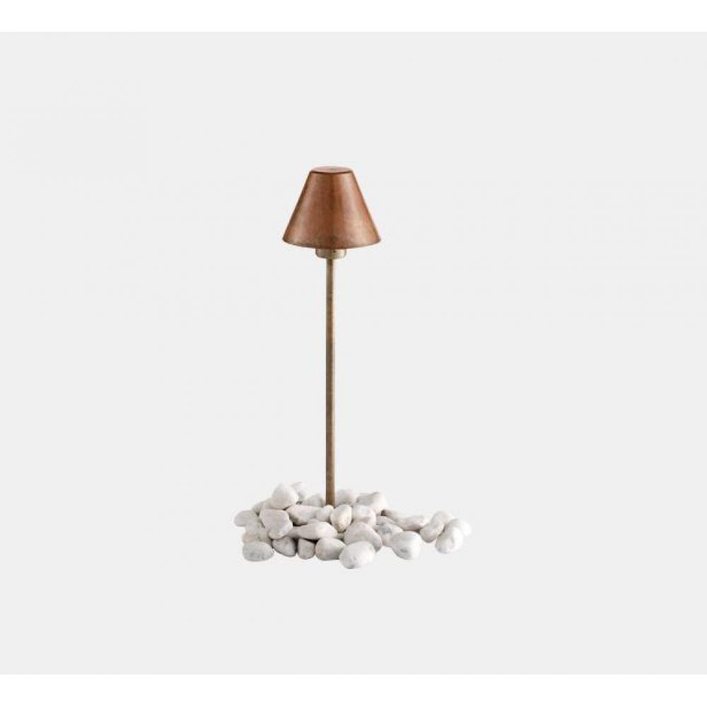 tienidlova zahradna mosadzna cervena mosadzna lampa stojacia lampa exterierove mediteranske toskanske vodeodolne osvetlenie chodnik zahrada il fanale la meridiana interierove zariadenie jedinecna talianska.jpg